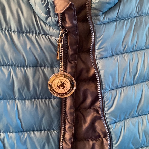 Swiss Tech Teal Puffer Men’s Vest - Picture 4 of 4